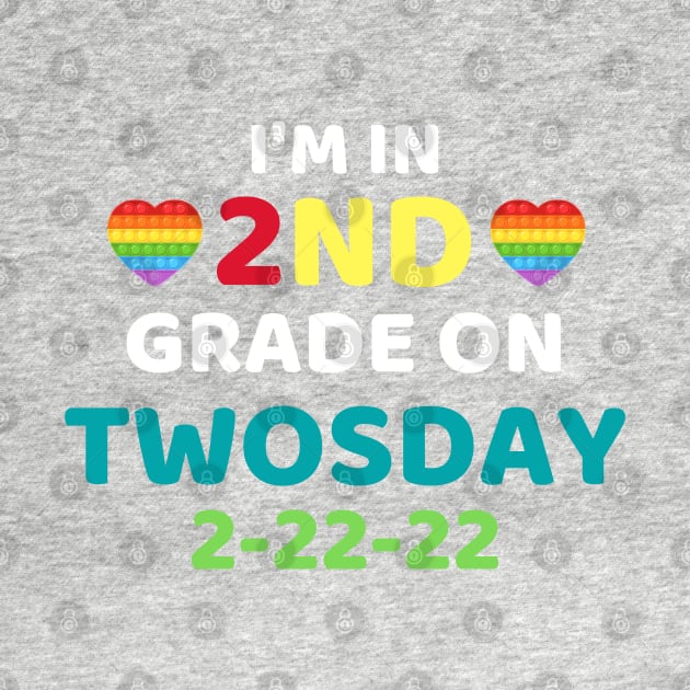 Funny It's My 2nd Grade On Twosday, Cute 2nd Twosday Grade, Numerology 2nd Grade Pop Design Gift by WassilArt